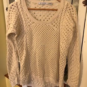 Knit cream sweater